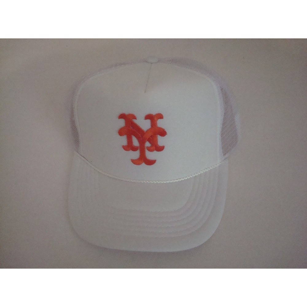 NEW YORK METS TRUCKER 90S SNAPBACK HAT CAP VINTAGE DEADSTOCK B2